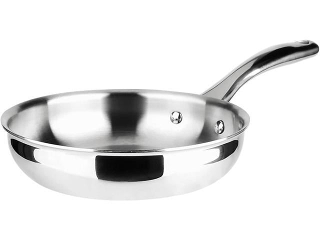 Duxtop Whole-Clad Tri-Ply Stainless Steel Stir-Fry Pan Kitchen Induction Cookware 8 Inches