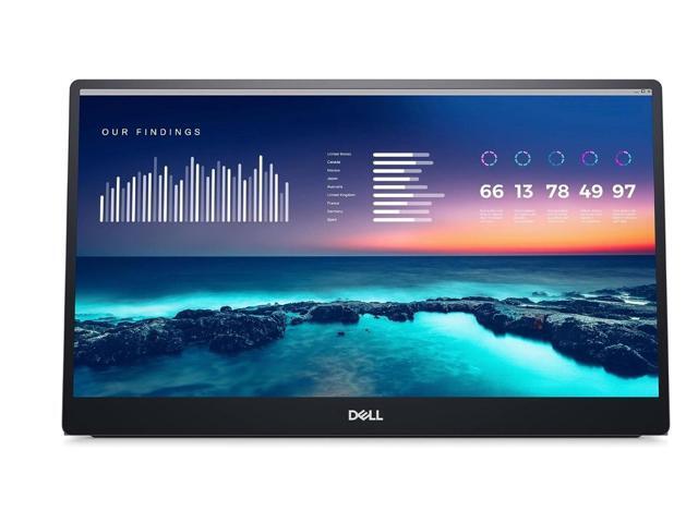 Dell 14-Inch FHD LED Portable Monitor with Dual-Screen Productivity, in-Plane Switching, USB-C Connectivity, Low Blue Light, and Display Manager...