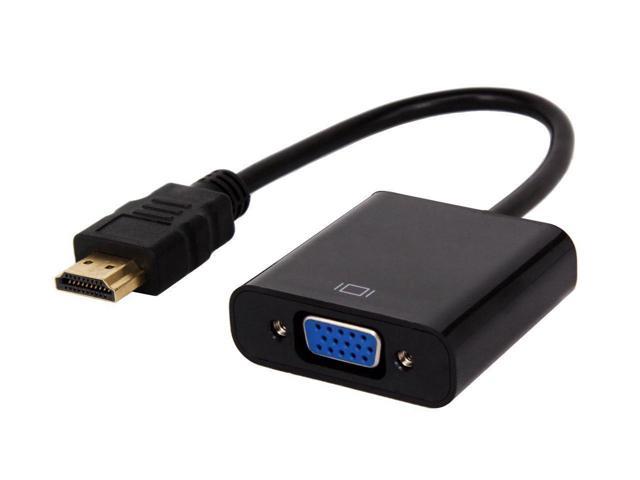HDMI to VGA, Gold-Plated HDMI to VGA Adapter (Male to Female) for Computer, Desktop, Laptop, PC, Monitor, Projector, HDTV, Chromebook, Raspberry Pi.