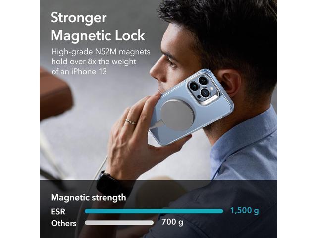 for iPhone 13 Pro Max Case, Compatible with MagSafe, Built-in Camera Ring Stand, Military-Grade Protection, Magnetic Phone Case for iPhone 13 Pro...
