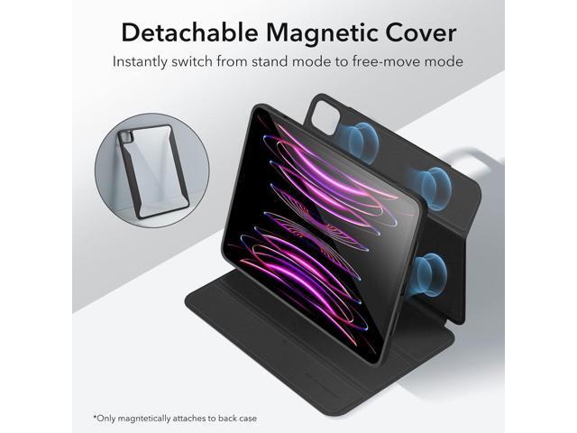 ESR for iPad Pro 12.9 Case, iPad 12.9 Pro Folio Case (2022/2021, 6th/5th Generation) with Pencil Holder, Detachable Magnetic Cover, Vertical Stand,...