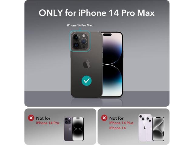 ESR for iPhone 14 Pro Max Case with Stand, Compatible with MagSafe, Full-Body Military-Grade Drop Proof Case with Built-in 9H+ Tempered Glass...