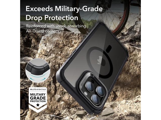 ESR for iPhone 14 Pro Max Case with Stand, Compatible with MagSafe, Full-Body Military-Grade Drop Proof Case with Built-in 9H+ Tempered Glass...