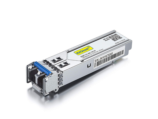 10Gtek 1.25G SFP Transceiver 1000Base-LX, 1310nm SMF SingleMode Fiber Optic Module, up to 10 km, for Cisco GLC-LH-SMD, Meraki MA-SFP-1GB-LX10,...