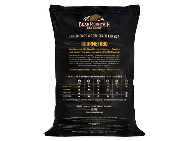 Bear Mountain Gourmet BBQ Hardwood Cooking Pellets Sweet Smokey Flavor 20lb Bag