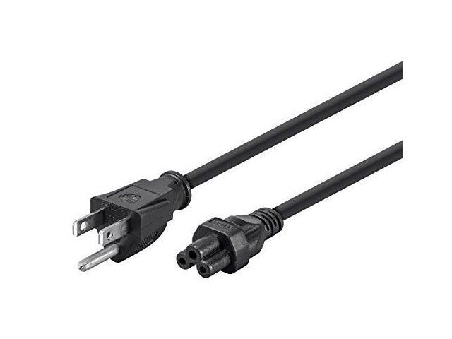15ft 18AWG Grounded AC Power Cord, 10A (NEMA 5-15P to IEC-320-C5)