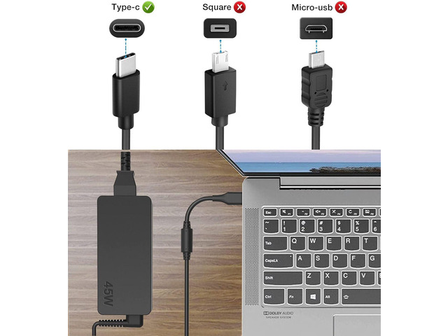 45W USB C Charger for Lenovo Chromebook 100e 300e 500e C330 S330 C340 S340, Chromebook 3100 5190 for Dell, for Samsung Chromebook XE520QAB XE310XBA...