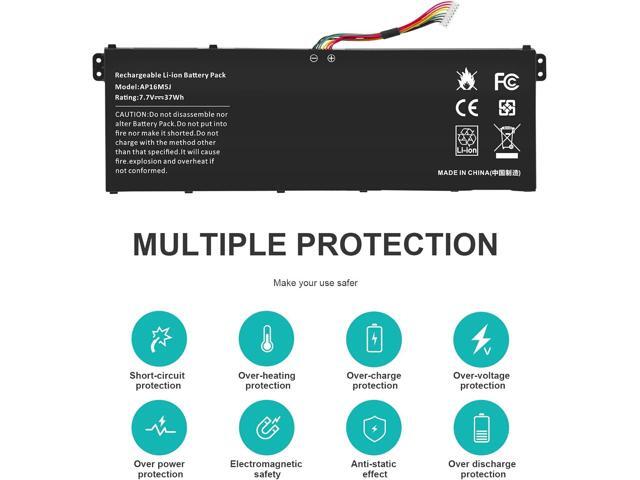 Futurebatt AP16M5J Laptop Battery for Acer Aspire A114-31 A314-31 A315-21 A315-51 A515-51 ES1-523-24CW ES1-523-20DG 2ICP4/80/104