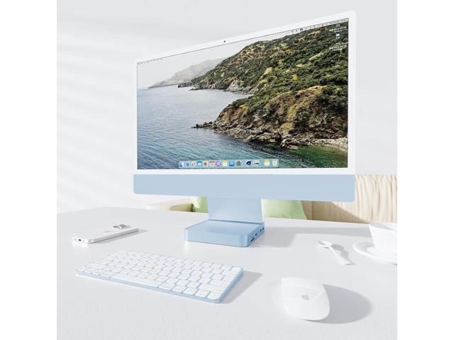 USB C HUB for iMac 24 inch 2021/2023/2024, PULWTOP USB Hub Adapter iMac Accessories for iMac M1/M3/M4 with USB C 10Gbps 3*USB A SD/TF, Docking...