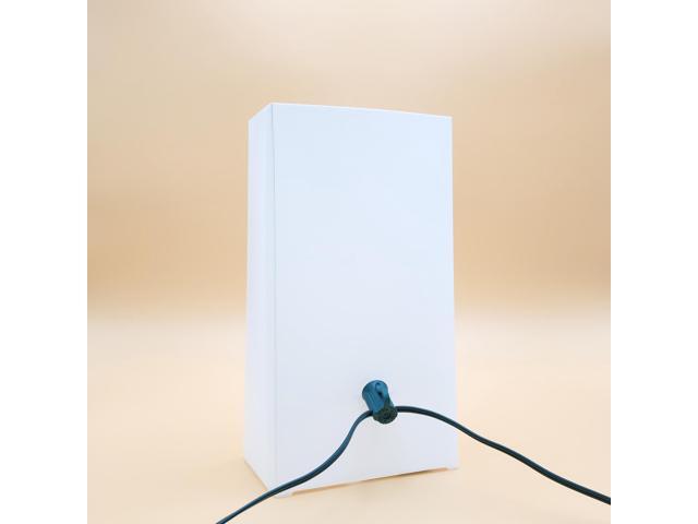 Electric Luminaria Kit with LumaBases, White - Set of 10