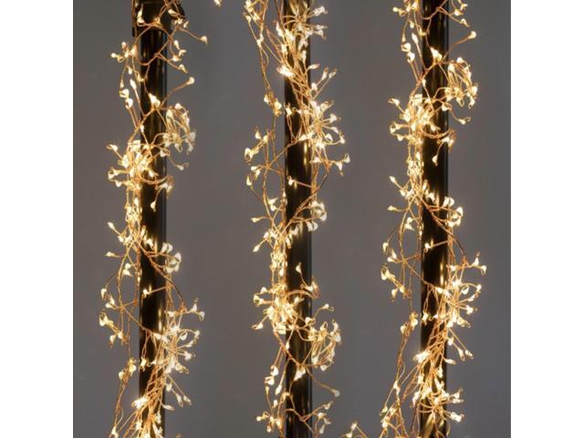 Battery Operated LED Firecracker Fairy String Lights, Copper - Set of 2