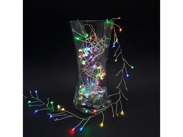 Battery Operated LED Firecracker Fairy String Lights, Multicolor - Set of 3