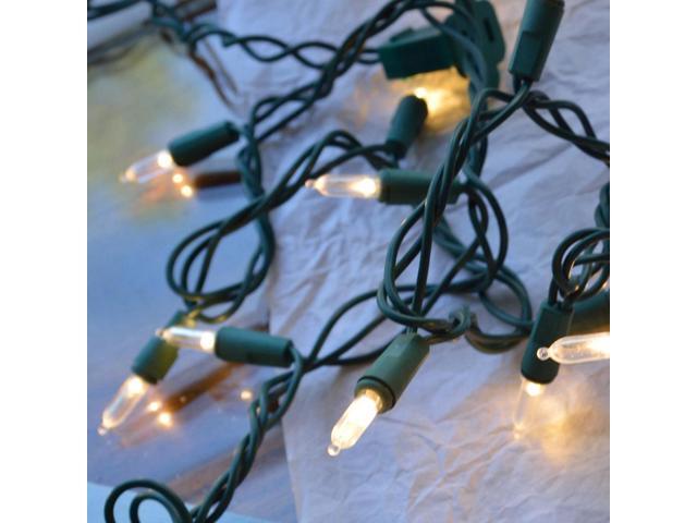 Electric Mini String Lights with 100 Clear Bulbs - Set of 2
