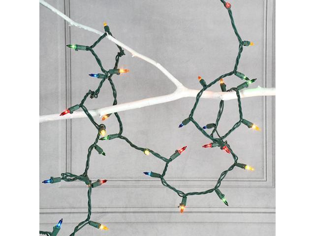 Electric Mini String Lights with 100 Multicolor Bulbs - Set of 2