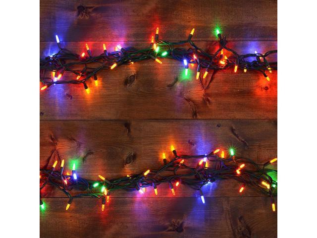 Electric Mini String Lights with 100 Multicolor Bulbs - Set of 2