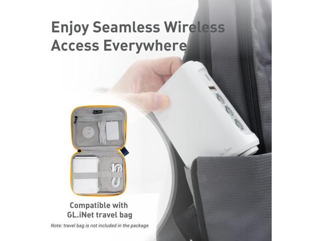 GL. iNet GL-SFT1200 (Opal) Portable WiFi Travel Router, Mini VPN Wireless Router for Fiber Optic Modem, Mobile Internet WiFi Repeater, Dual Band...