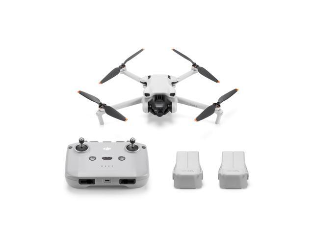 DJI Mini3 4K HD Aerial Drone, Lightweight and Easy to Carry Level 5 Wind Resistant, Multi-angle Intelligent Shooting Quadcopter Drone, 3 Batteries
