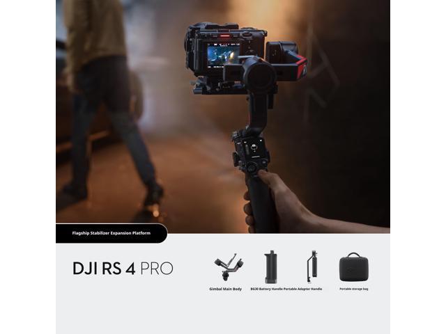 DJI RS 4Pro 3-Axis Gimbal Stabilizer for DSLR Cameras, Compatible with Many Brands of Cameras, Supports Vertical Shooting, Maximum Load Capacity...