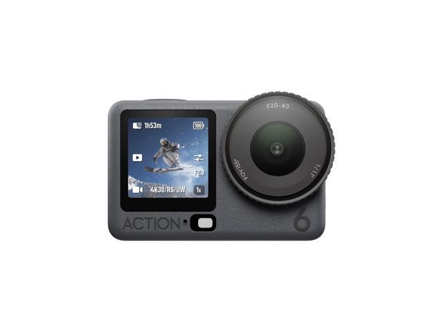 DJI Osmo Action 6 Action Camera, featuring a 1/1.1-inch square sensor, supports variable aperture from f/2.0 to f/4.0, enables 8K action recording,...