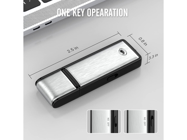 32GB Voice Recorder, Digital Audio Recorder with 750 Hours Recording Capacity Noise Reduction USB Recording Device Rechargeable Audio Voice...
