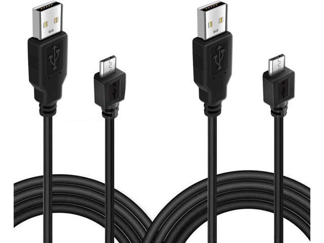 2 Pack 10ft PS4 Controller Charging Cable, Play and Charger Data Sync Cord for Sony Playstation 4/ PS4 Pro/ PS4 Slim/ PS4 Controllers, Microsoft...
