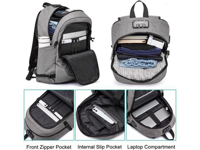 17 Inch Business Laptop Backpack Large Travel Backpack with USB Charging Port Lightweight Anti-Theft Laptop Backpack for Men & Women