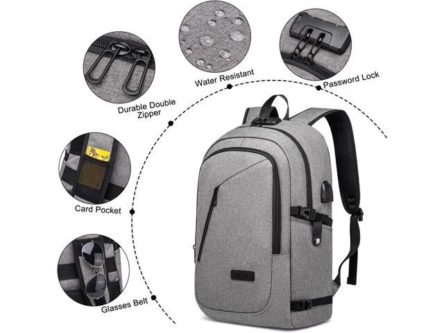 17 Inch Business Laptop Backpack Large Travel Backpack with USB Charging Port Lightweight Anti-Theft Laptop Backpack for Men & Women