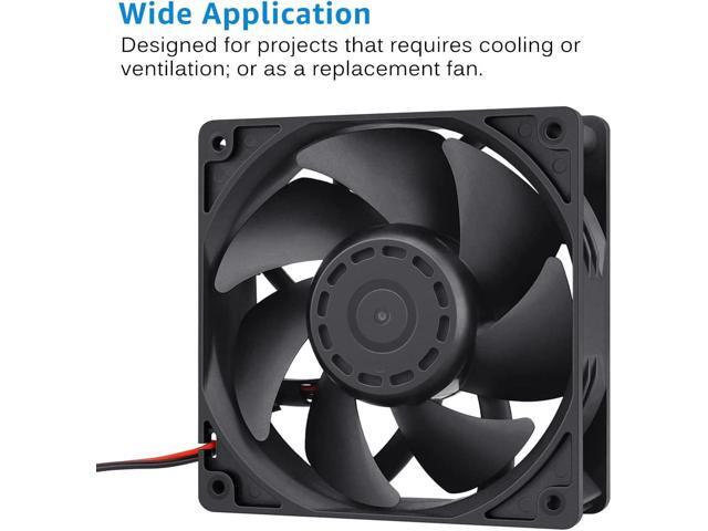 GDSTIME 1238 48V Fan, 120mm x 38mm Dual Ball Bearings DC Brushless Cooling Fan