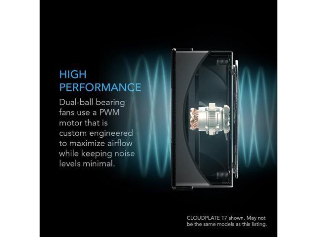 AC Infinity CLOUDPLATE T7, Rack Mount Fan Panel 2U, Exhaust Airflow, for Cooling AV, Home Theater, Network 19 Racks