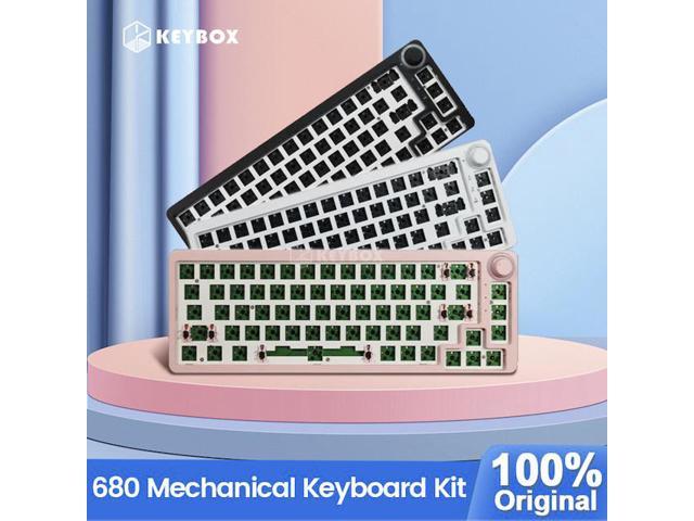 TM680 Hot Swap Mechanical Keyboard Kit Wireless 3 Mode RGB Compatiable With 3/5 Pins For Cherry Gateron Kailh Dial Knob Keyboard