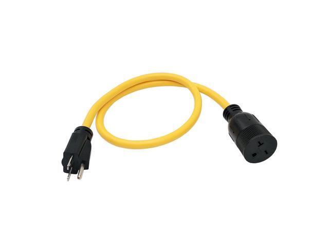 Parkworld 885682 NEMA 6-15 Extension Cord 6-15P to 6-15R (T Blade Female Also for 6-20R Adapter) 250V, 15A, 3750W 3 ft.