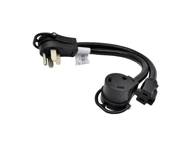 Parkworld 885200 Splitter, RV 50A to 30A & 15A V adapter cord 14-50P male to TT-30R & 5-15R female