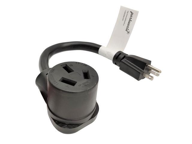 Parkworld 61650 Adapter Power Cord 20 AMP Plug 6-20P to 10-50R Dryer 3 Prong 50 AMP 250V Receptacle