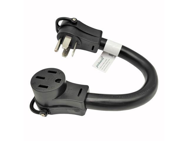 Parkworld 692378 Welder Adapter Cord 14-60p to 14-50r, Welding NEMA 14-60P Male to RV NEMA 14-50R, 50AMP, 1.5FT