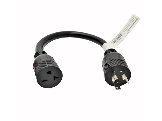 Parkworld 885156 30 AMP Power Adapter Cord 3-Prong Twist Lock L6-30 Plug to 6-20 (6-15) Receptacle
