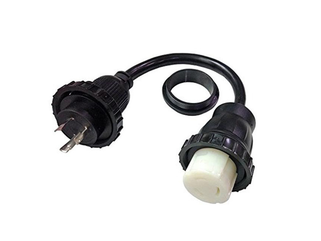 Parkworld 885927 Shore Power Adapter Cord RV 30A 125V L5-30P Male to Marine SS1-50R 50A 125V Female