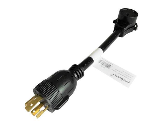 Parkworld 691852 30 AMP Power Adapter Cord 4-Prong Generator Locking L14-30P Male to RV TT-30R Female with Handle