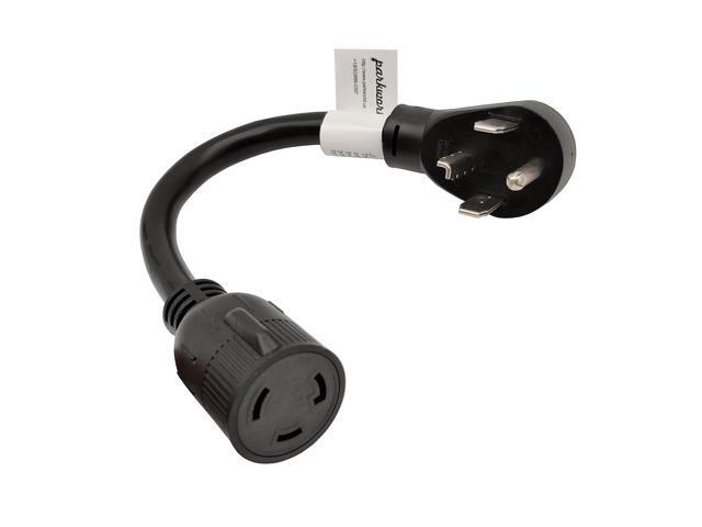 Parkworld 61230 Adapter Cord NEMA 14-30P to L5-30R, 30A 1FT (Output 125V)
