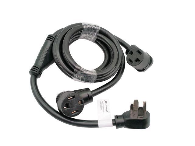Parkworld 886603A NEMA 14-30 Splitter, Dryer 14-30P Male Plug to (2) 14-30R Female Receptacle, Dryer 4-Prong 30 AMP 14-30 Y Adapter Cord 12 ft.