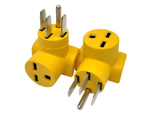 Parkworld 62831 NEMA 14-50P to 6-30R One Piece Compact Adapter RV to Workshop Output 30amp 250Volt