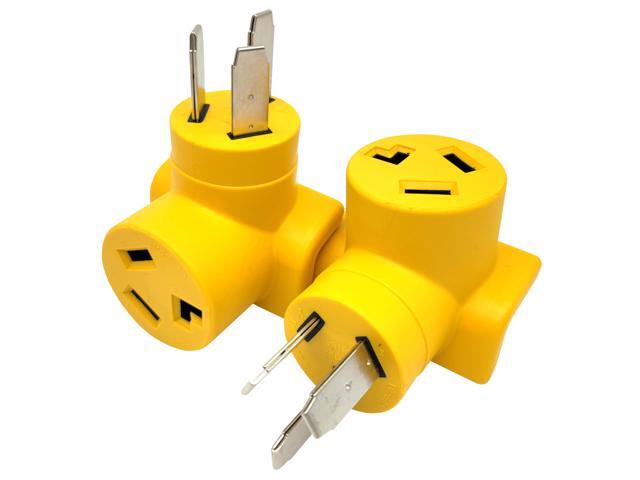 Parkworld 63067 NEMA 10-50P to 10-30R One Piece Compact Adapter Stove to Dryer Adaptor Output 30amp 250Volt