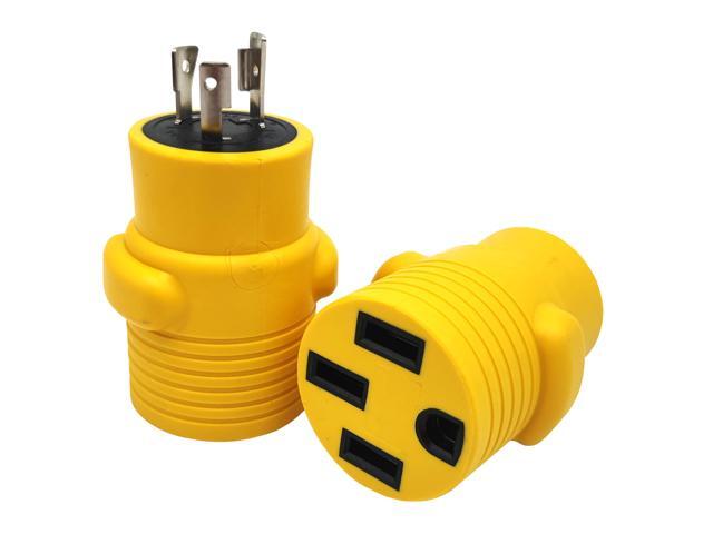 Parkworld 63265 EV Adapter NEMA L6-20P to 14-50R 1-Piece Compact Adaptor (ONLY for Tesla UMC or Other EV Charging, NOT for RV)