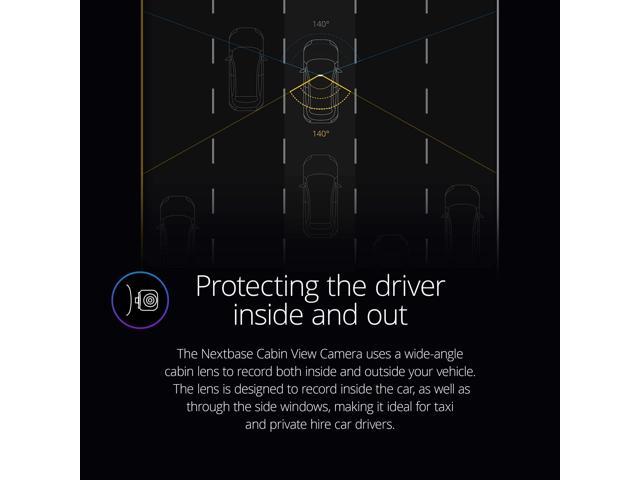 Nextbase - Rear Facing Cabin View Dash Cam - Black - image 6