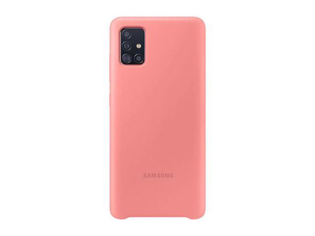 galaxy a51 lte silicone cover pink