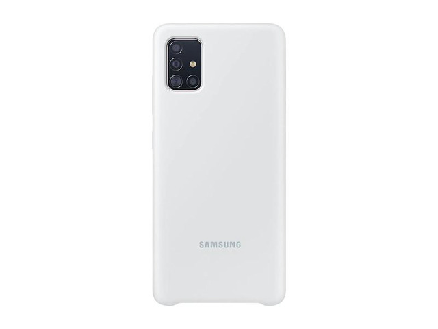 galaxy a51 lte silicone cover white