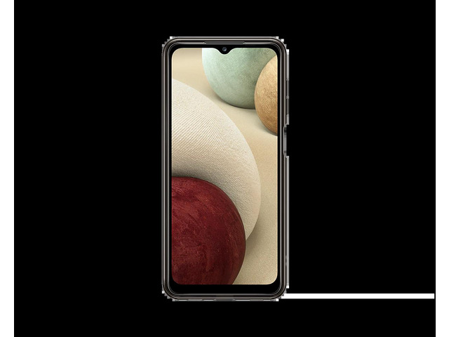 galaxy a12 soft clear cover black