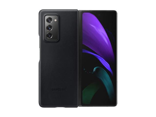 Galaxy Z Fold2 5G Leather Cover, Black