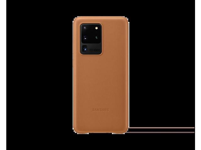 galaxy s20 ultra 5g leather cover brown