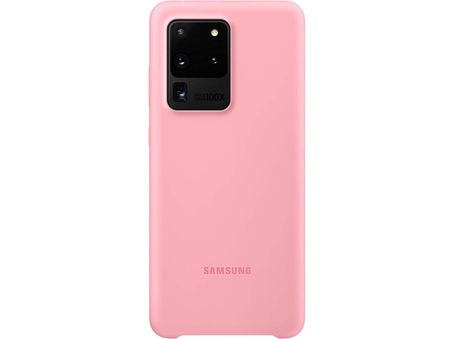 Samsung Silicone Cover EF-PG988 - Back cover for cell phone - silicone - pink - for Galaxy S20 Ultra, S20 Ultra 5G
