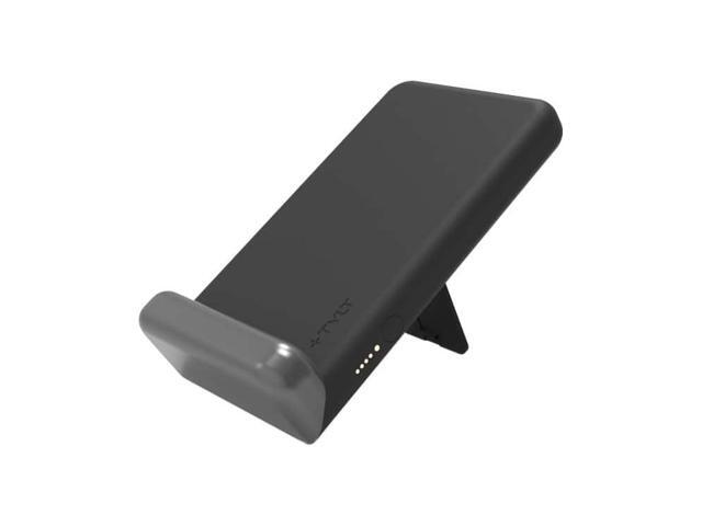 Tylt Pivot Portable Wireless Power Bank + Stand Portable Wireless Charger Twists Into Fast Wireless Charging Stand Black